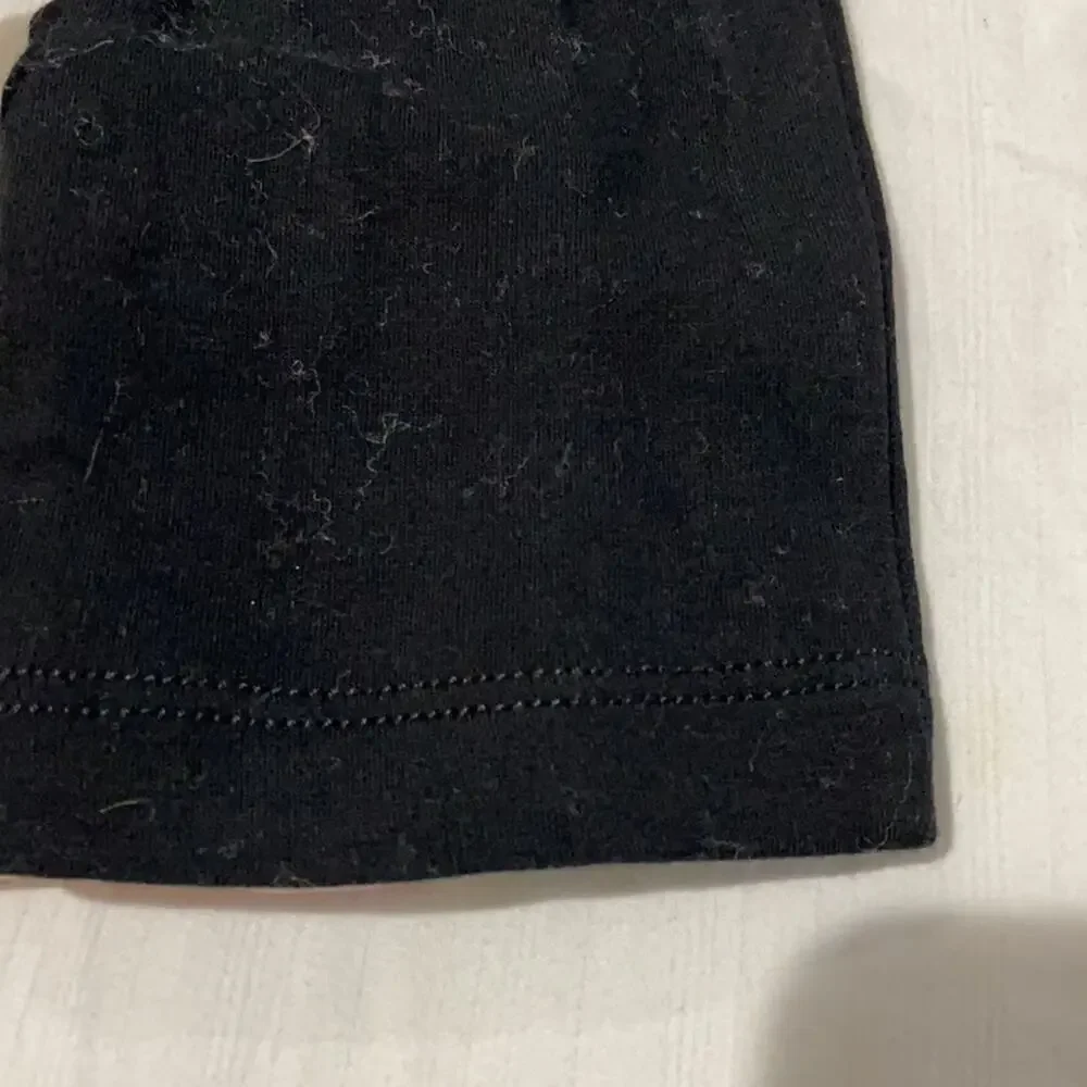 Gymboree 6 black pull on stretch leggings 💯 cotton silver zippered pockets euc